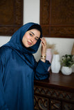 Deep Teal Prayer Abaya